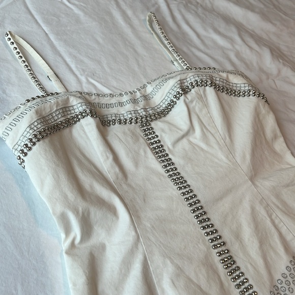 Guess by Marciano White Embellished Dress Size M - Picture 4 of 14